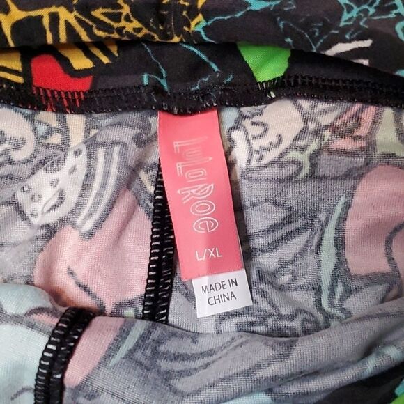 LULAROE Kids Christmas/Holiday Leggings - L/XL - Picture 4 of 6
